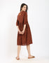 Printed light cotton short dress